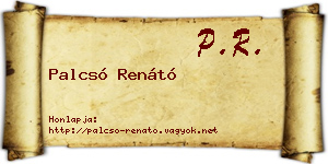 Palcsó Renátó névjegykártya